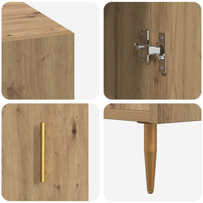 vidaXL Schreibtisch Artisan-Eiche 140 x 50 x 75 cm Holzwerkstoff