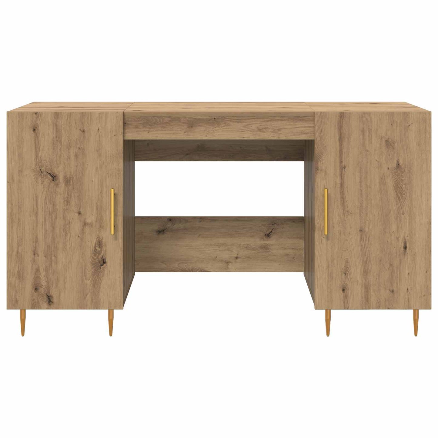 vidaXL Schreibtisch Artisan-Eiche 140 x 50 x 75 cm Holzwerkstoff