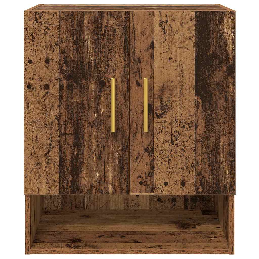 vidaXL Wandschrank Wandmontiert Altholz 60 x 31 x 70 cm Holzwerkstoff