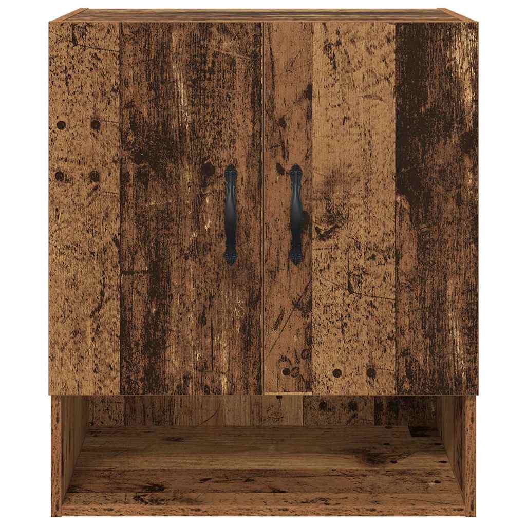 vidaXL Wandschrank Wandmontiert Altholz 60 x 31 x 70 cm Holzwerkstoff