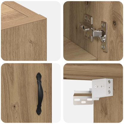 vidaXL Wandschrank Artisan-Eiche 60 x 31 x 70 cm Holzwerkstoff