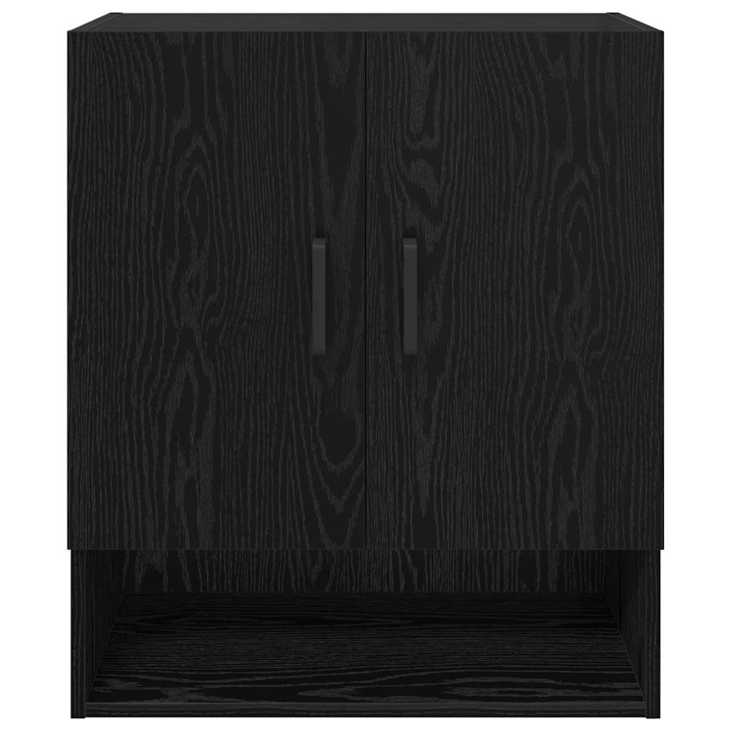 vidaXL Wandschrank Schwarz Eichen-Optik 60 x 31 x 70 cm Holzwerkstoff