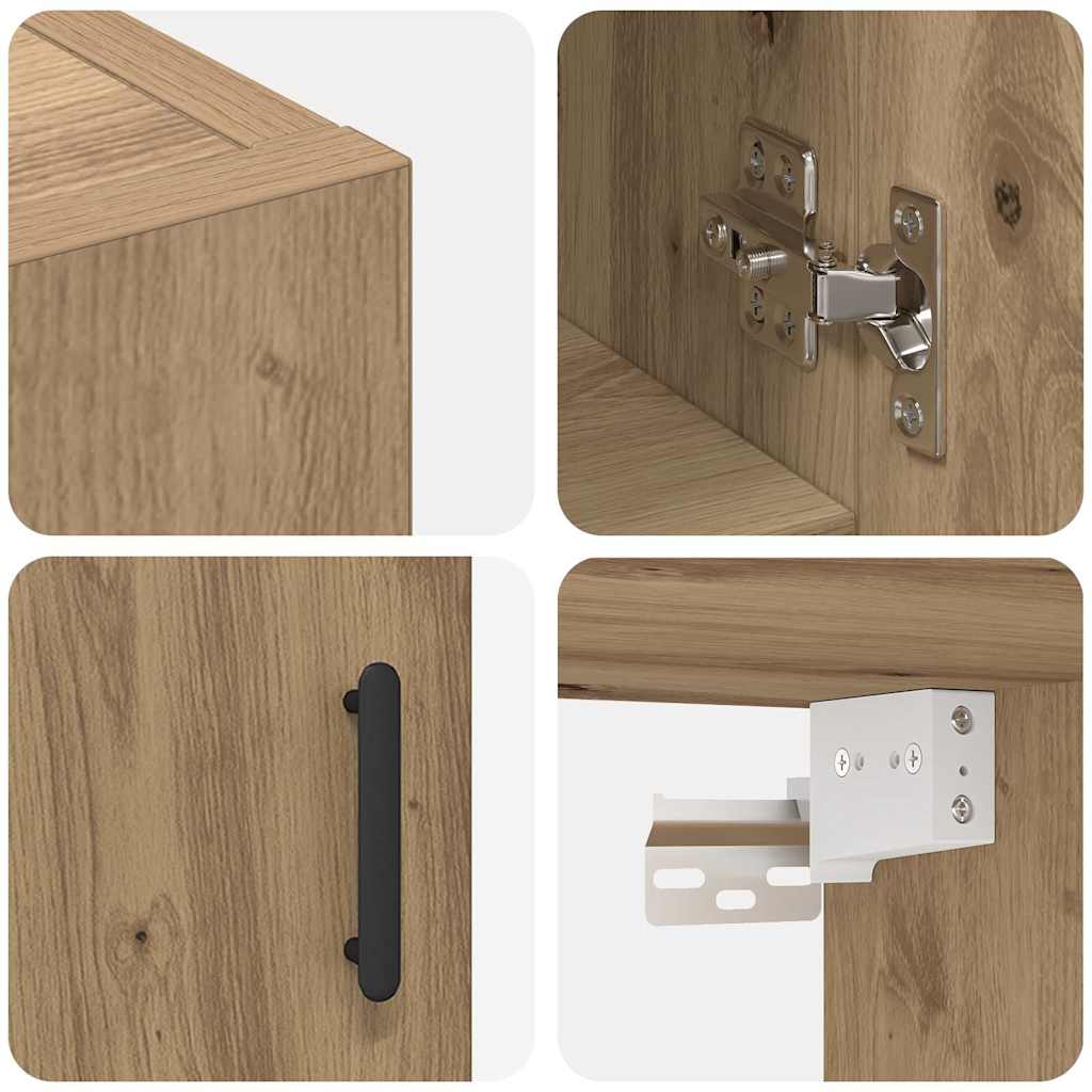 vidaXL Wandschrank Artisan-Eiche 60 x 31 x 70 cm Holzwerkstoff