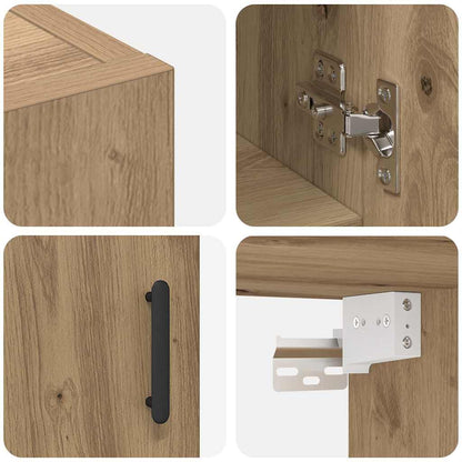 vidaXL Wandschrank Artisan-Eiche 60 x 31 x 70 cm Holzwerkstoff