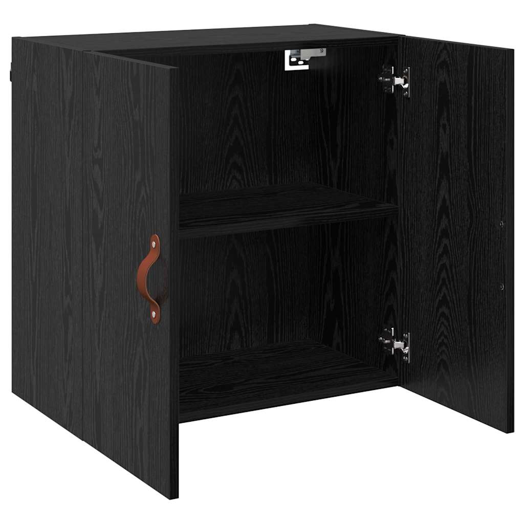 vidaXL Wandschrank Schwarz Eichen-Optik 60 x 31 x 60 cm Holzwerkstoff
