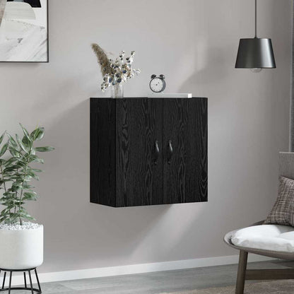 vidaXL Wandschrank Schwarz Eichen-Optik 60 x 31 x 60 cm Holzwerkstoff