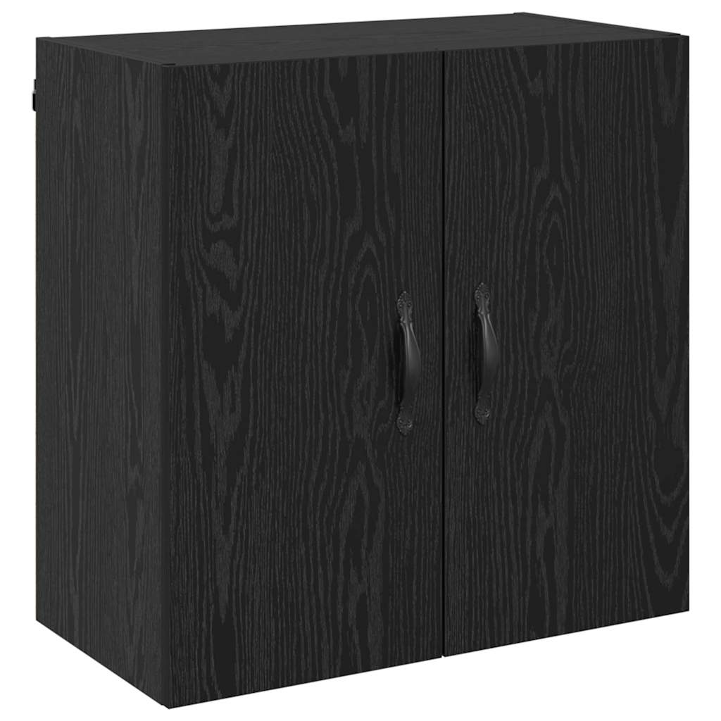 vidaXL Wandschrank Schwarz Eichen-Optik 60 x 31 x 60 cm Holzwerkstoff
