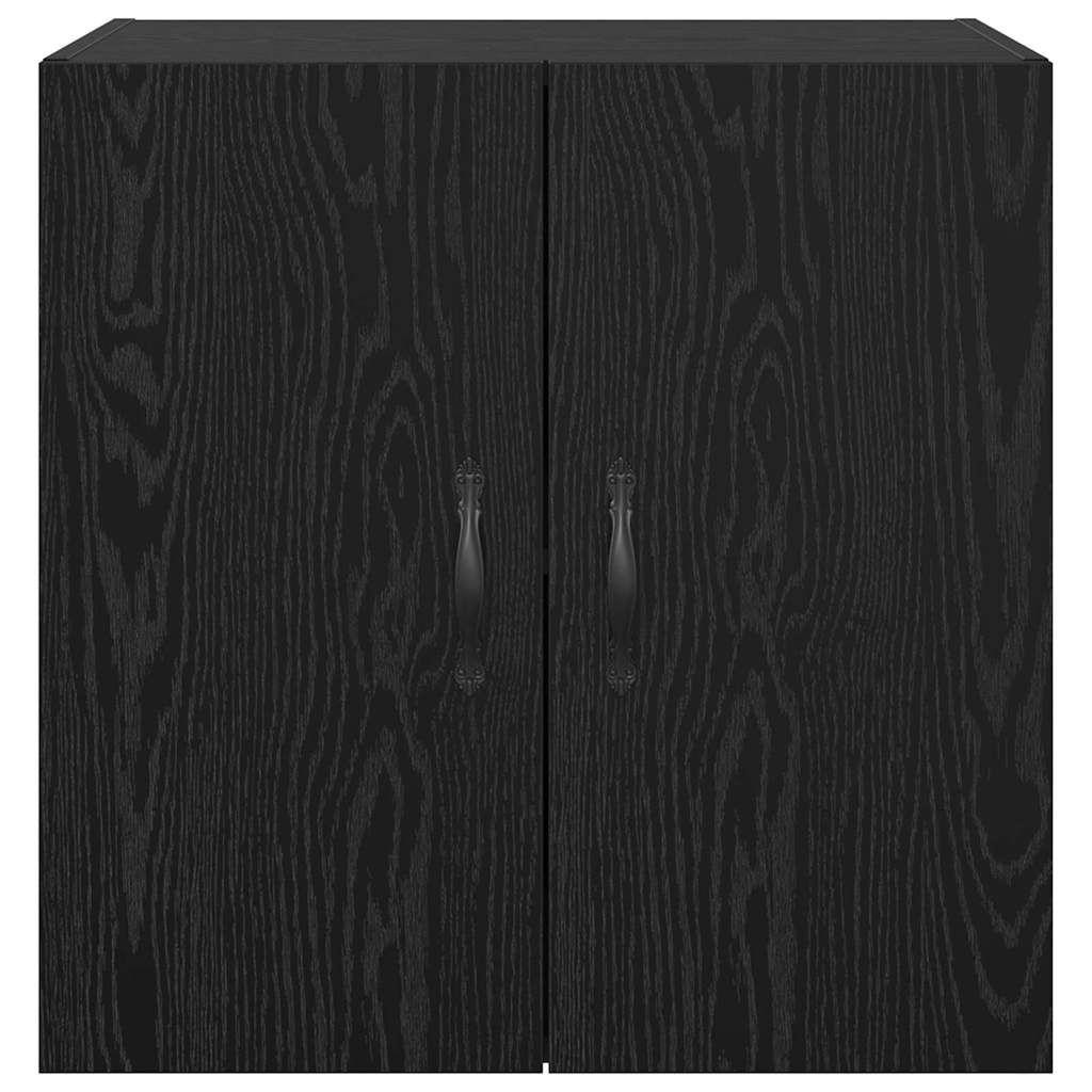 vidaXL Wandschrank Schwarz Eichen-Optik 60 x 31 x 60 cm Holzwerkstoff