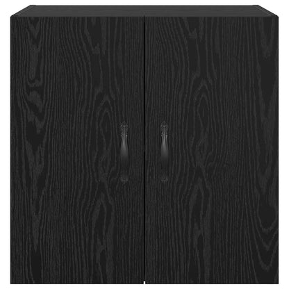 vidaXL Wandschrank Schwarz Eichen-Optik 60 x 31 x 60 cm Holzwerkstoff