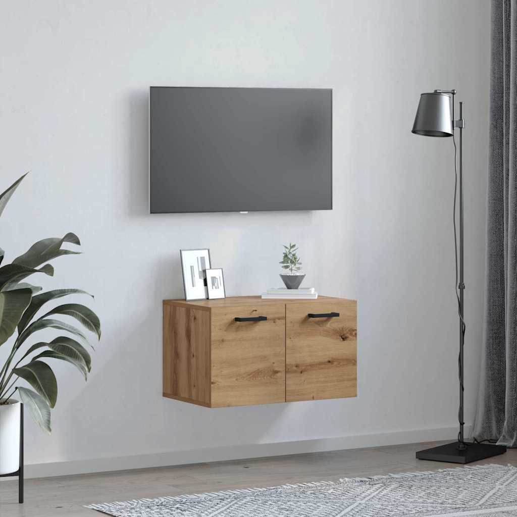 vidaXL Wandschrank Artisan-Eiche 60 x 36,5 x 35 cm Holzwerkstoff