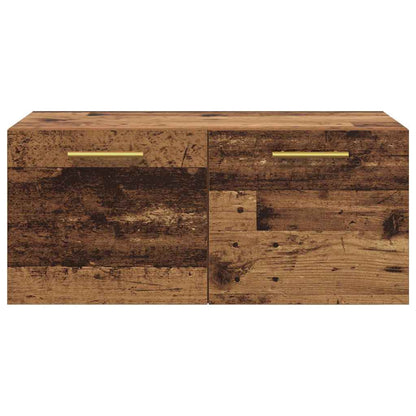 Wandschrank Altholz 80 x 36.5 x 35 cm Holzwerkstoff