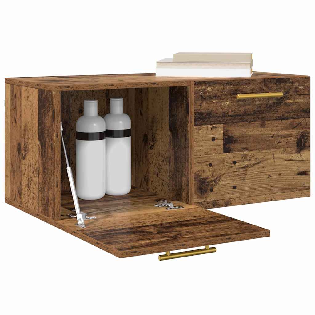 Wandschrank Altholz 80 x 36.5 x 35 cm Holzwerkstoff