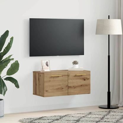 vidaXL Wandschrank Artisan-Eiche 80 x 36.5 x 35 cm Holzwerkstoff