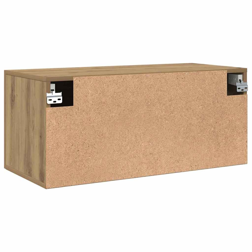 vidaXL Wandschrank Artisan-Eiche 80 x 36.5 x 35 cm Holzwerkstoff