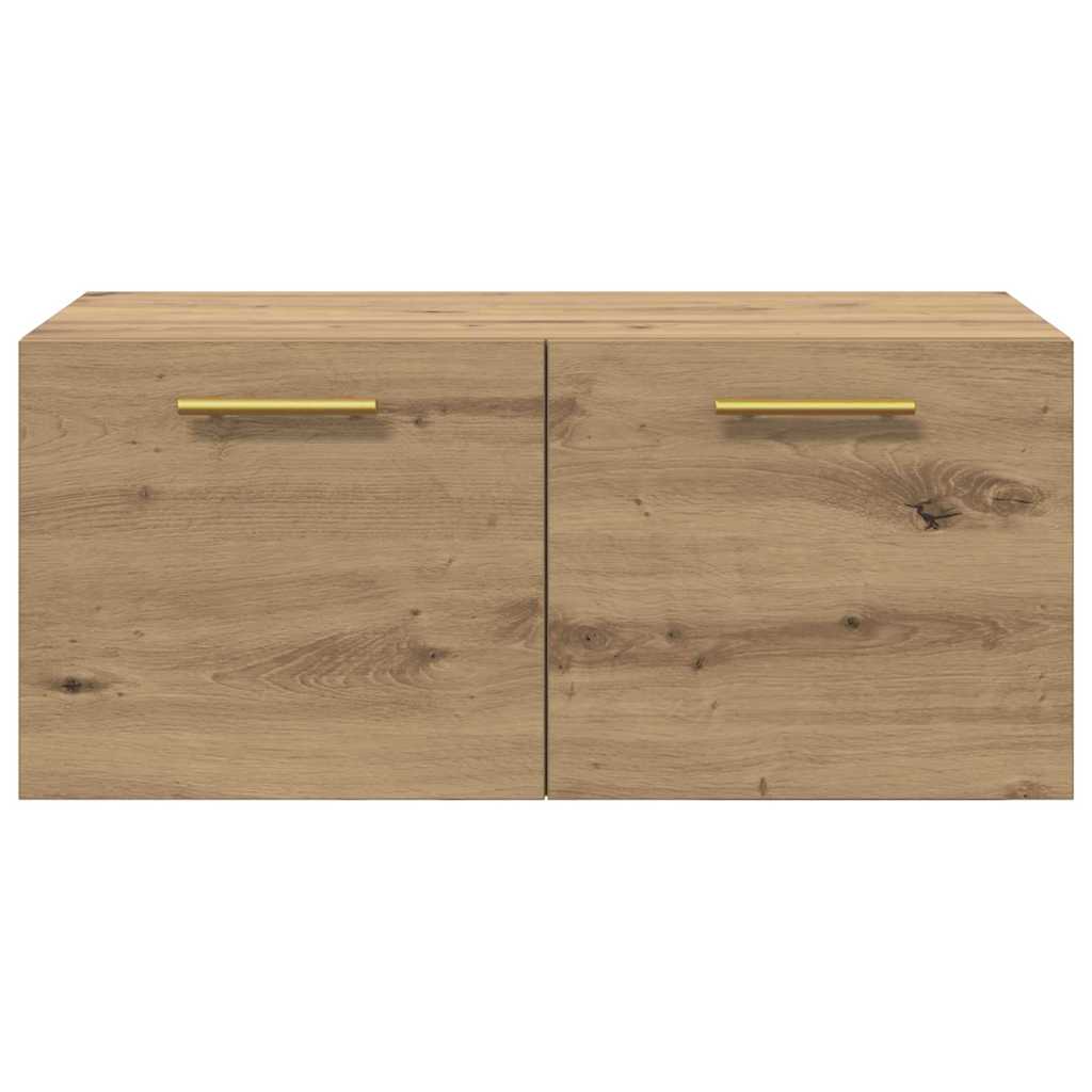 vidaXL Wandschrank Artisan-Eiche 80 x 36.5 x 35 cm Holzwerkstoff