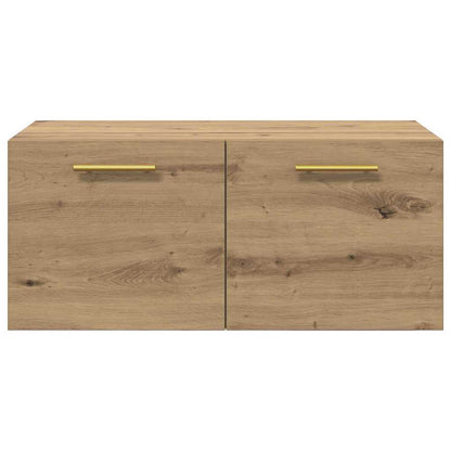 vidaXL Wandschrank Artisan-Eiche 80 x 36.5 x 35 cm Holzwerkstoff