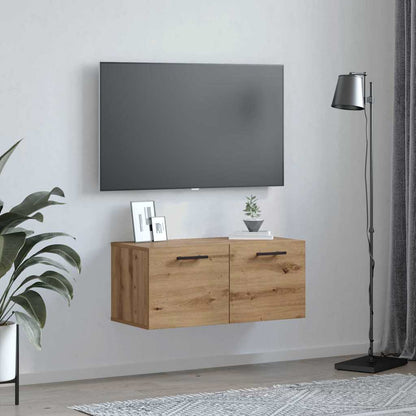 vidaXL Wandschrank Artisan-Eiche 80 x 36.5 x 35 cm Holzwerkstoff