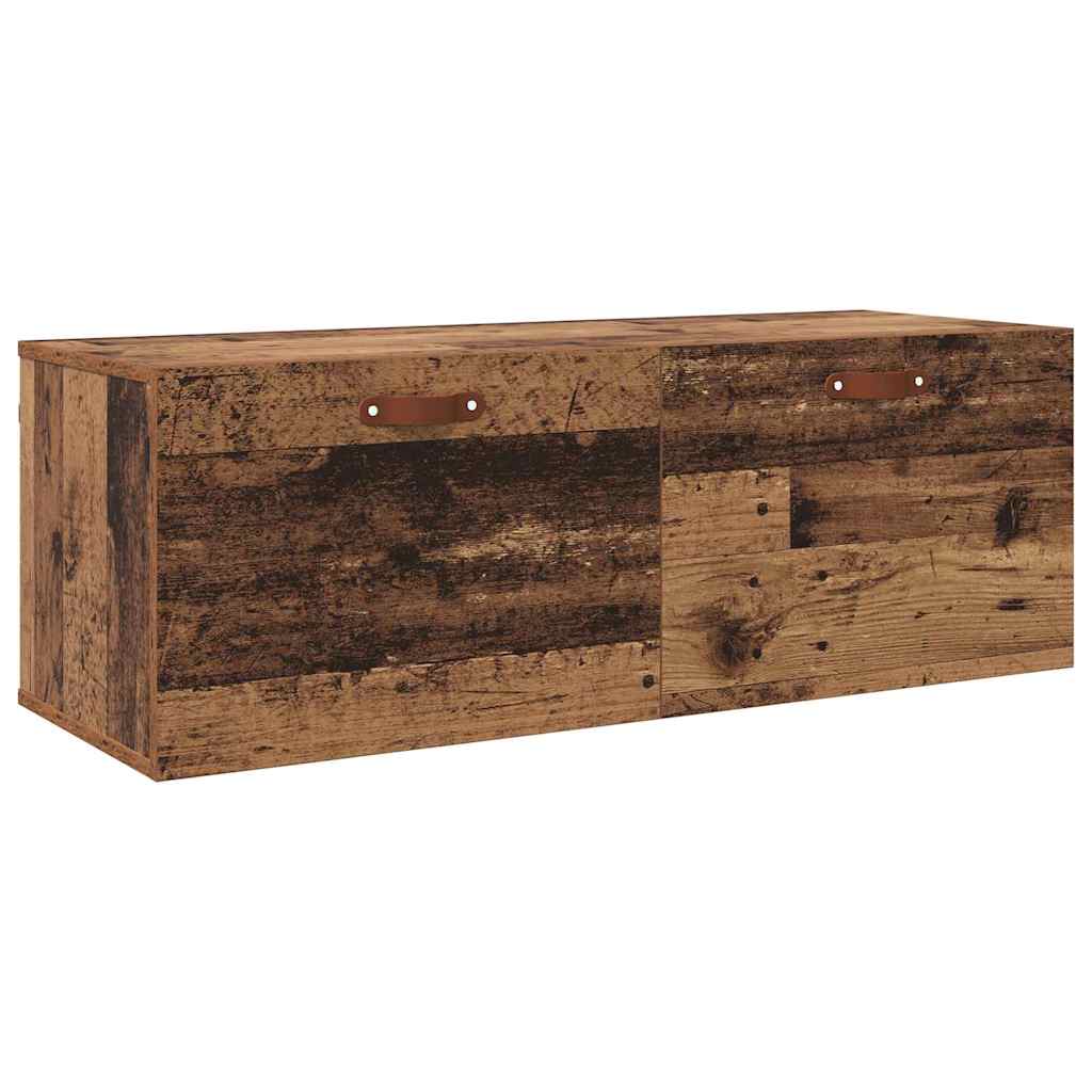 vidaXL Wandschrank Altholz 100 x 36,5 x 35 cm Holzwerkstoff