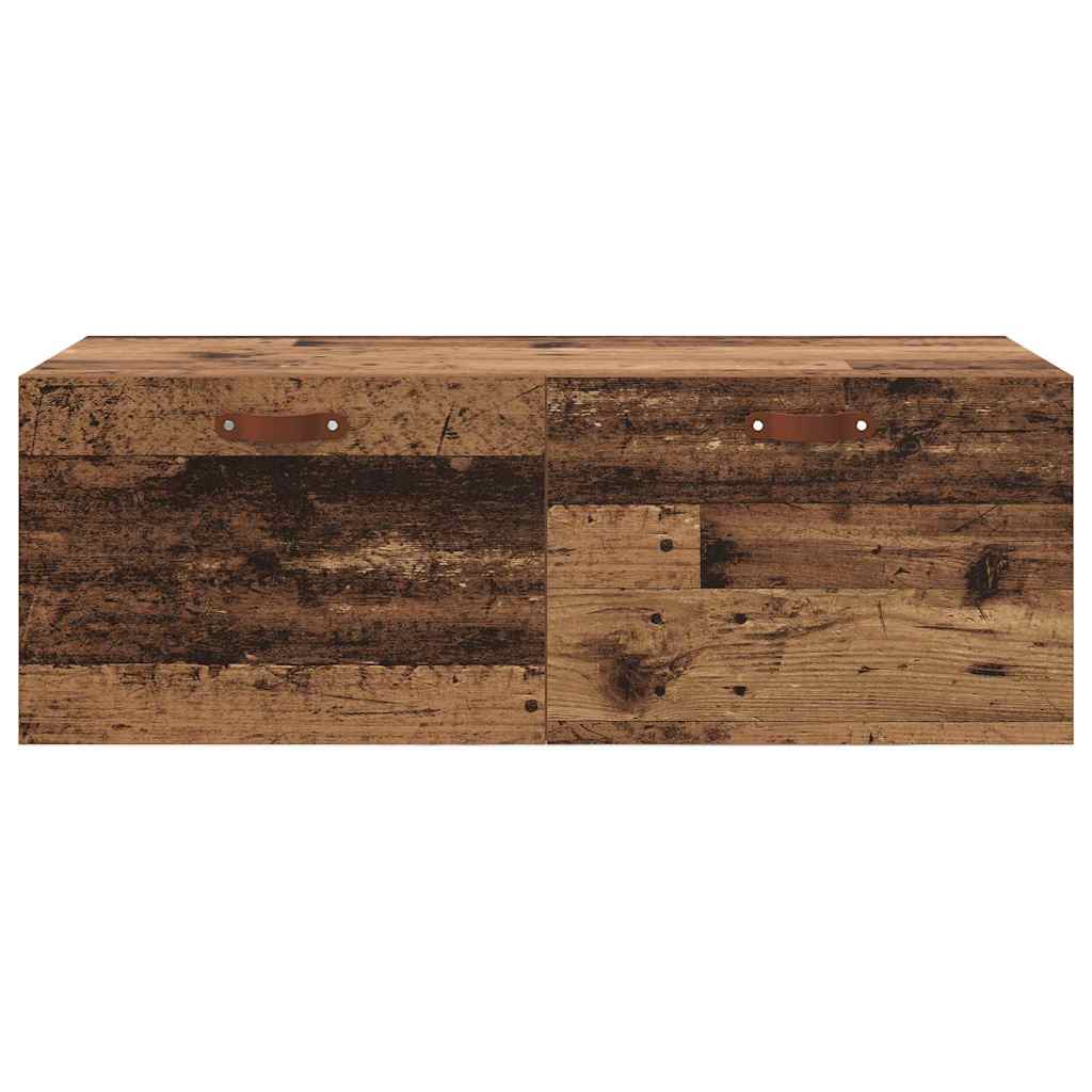 vidaXL Wandschrank Altholz 100 x 36,5 x 35 cm Holzwerkstoff