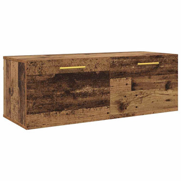 vidaXL Wandschrank Altholz 100 x 36,5 x 35 cm Holzwerkstoff