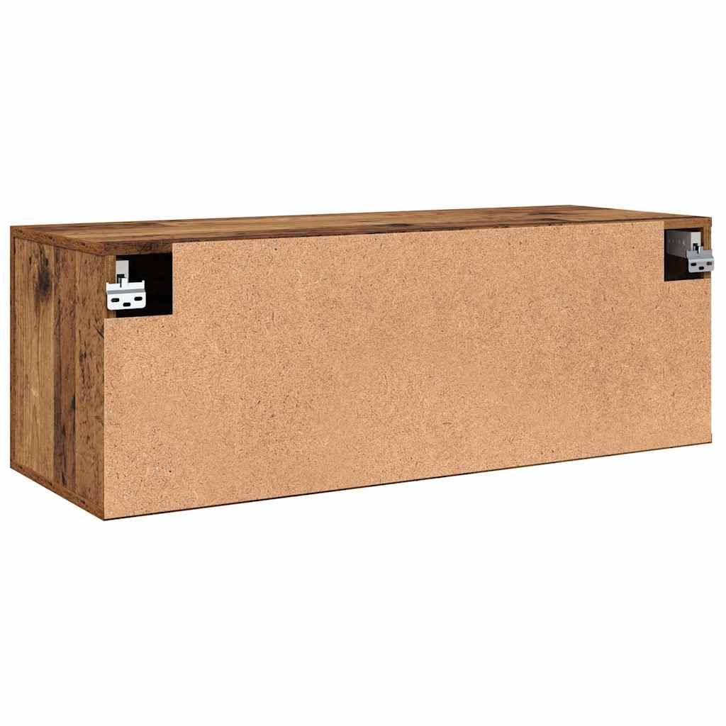 vidaXL Wandschrank Altholz 100 x 36,5 x 35 cm Holzwerkstoff