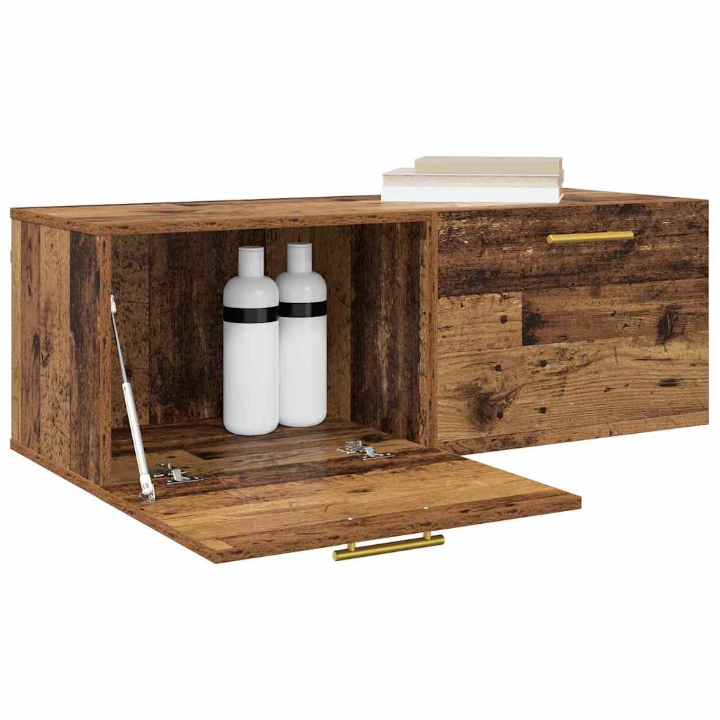 vidaXL Wandschrank Altholz 100 x 36,5 x 35 cm Holzwerkstoff