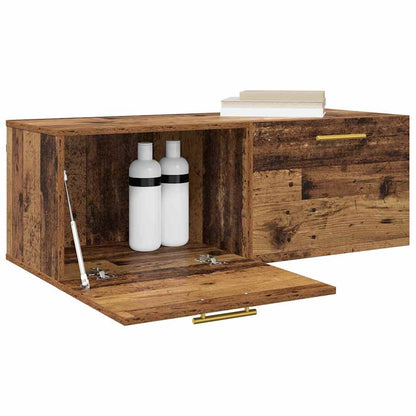 vidaXL Wandschrank Altholz 100 x 36,5 x 35 cm Holzwerkstoff