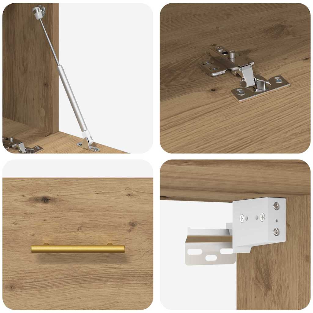 vidaXL Wandschrank Artisan-Eiche 100 x 36,5 x 35 cm Holzwerkstoff