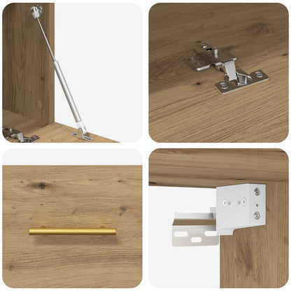 vidaXL Wandschrank Artisan-Eiche 100 x 36,5 x 35 cm Holzwerkstoff