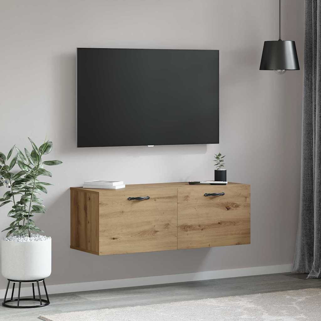 vidaXL Wandschrank Artisan-Eiche 100 x 36,5 x 35 cm Holzwerkstoff