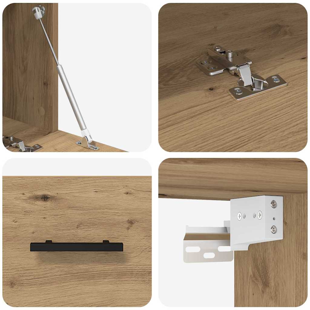 vidaXL Wandschrank Artisan-Eiche 100 x 36,5 x 35 cm Holzwerkstoff