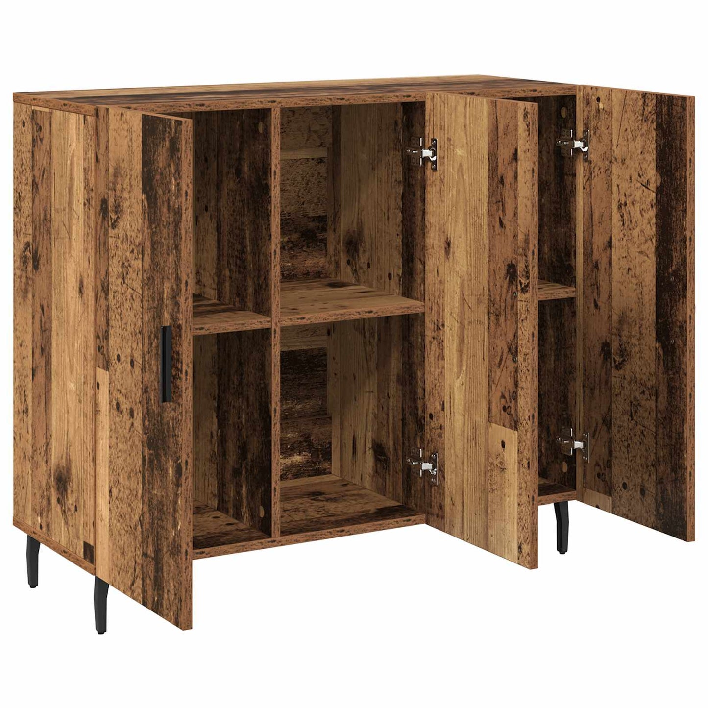 vidaXL Sideboard Altholz 90 x 34 x 80 cm Holzwerkstoff