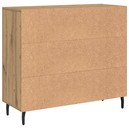 vidaXL Sideboard Artisan-Eiche 90 x 34 x 80 cm Holzwerkstoff