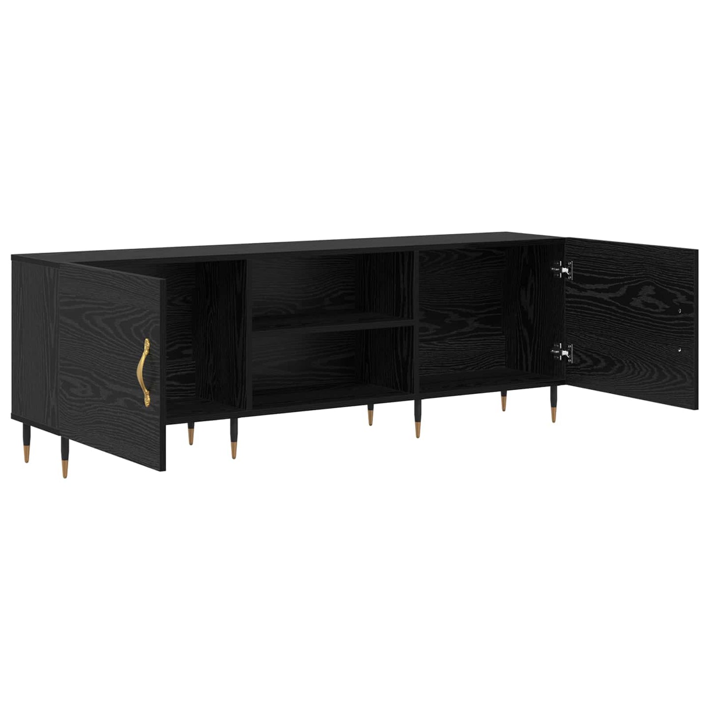 vidaXL TV-Schränk Schwarz Eichen-Optik 150 x 30 x 50 cm Holzwerkstoff