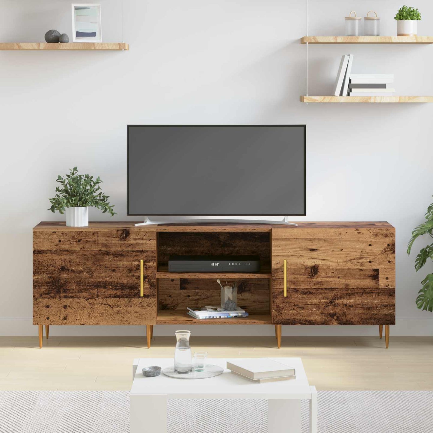 vidaXL TV-Schränk Altholz 150 x 30 x 50 cm Holzwerkstoff