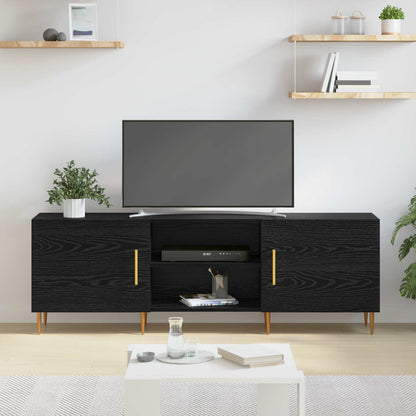 vidaXL TV-Schränk Schwarz Eichen-Optik 150 x 30 x 50 cm Holzwerkstoff