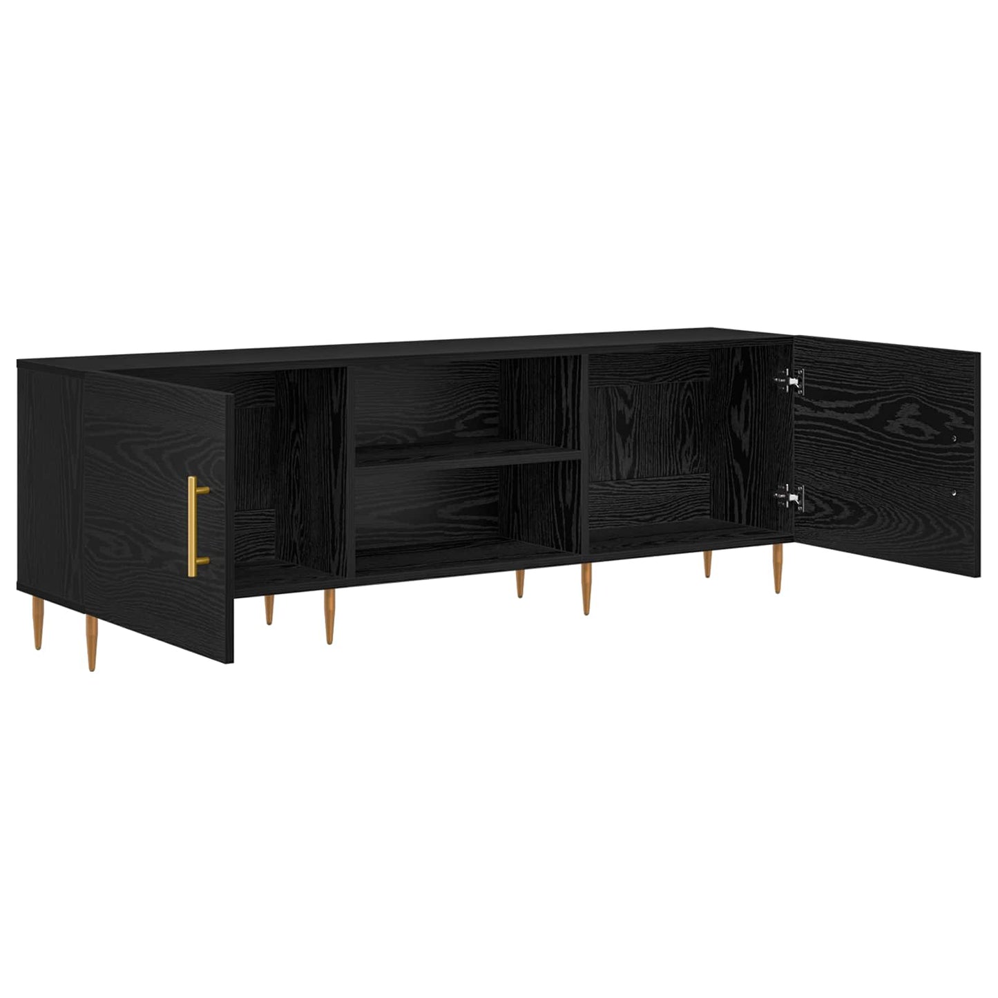 vidaXL TV-Schränk Schwarz Eichen-Optik 150 x 30 x 50 cm Holzwerkstoff
