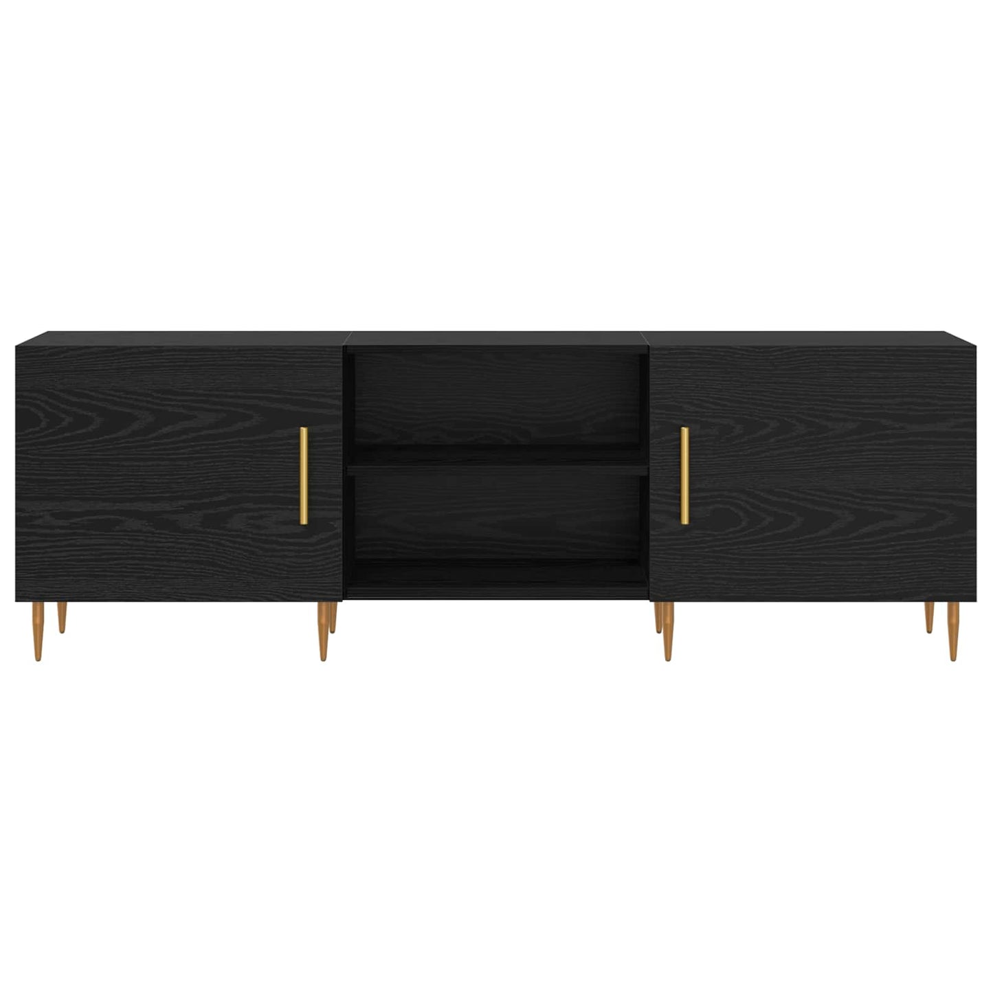 vidaXL TV-Schränk Schwarz Eichen-Optik 150 x 30 x 50 cm Holzwerkstoff