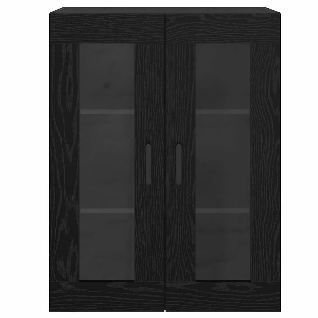 Sideboard Schwarz Eichen-Optik 69,5 x 34 x 90 cm Holzwerkstoff