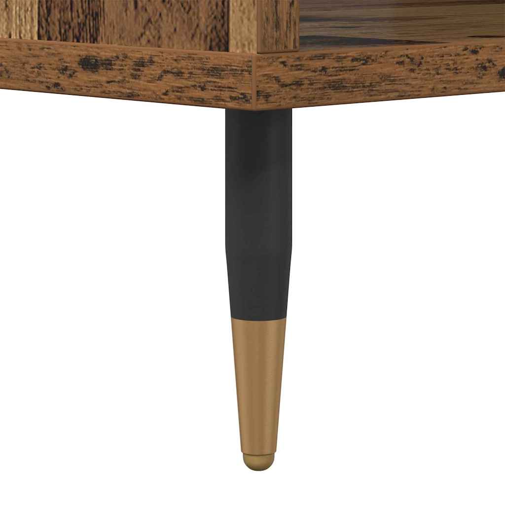 vidaXL Table basse en bois recyclé 60 x 50 x 40 cm, bois d'ingénierie