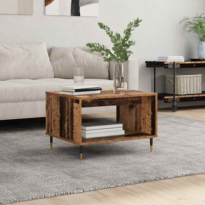 vidaXL Table basse en bois recyclé 60 x 50 x 40 cm, bois d'ingénierie