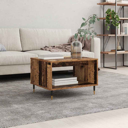 vidaXL Table basse en bois recyclé 60 x 50 x 40 cm, bois d'ingénierie