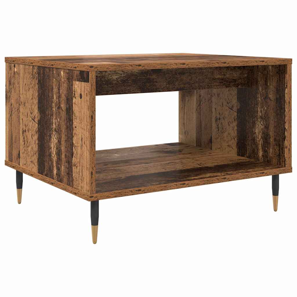 vidaXL Table basse en bois recyclé 60 x 50 x 40 cm, bois d'ingénierie