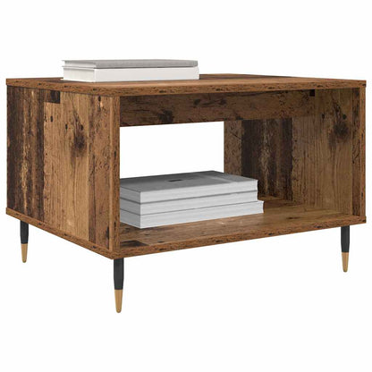 vidaXL Table basse en bois recyclé 60 x 50 x 40 cm, bois d'ingénierie