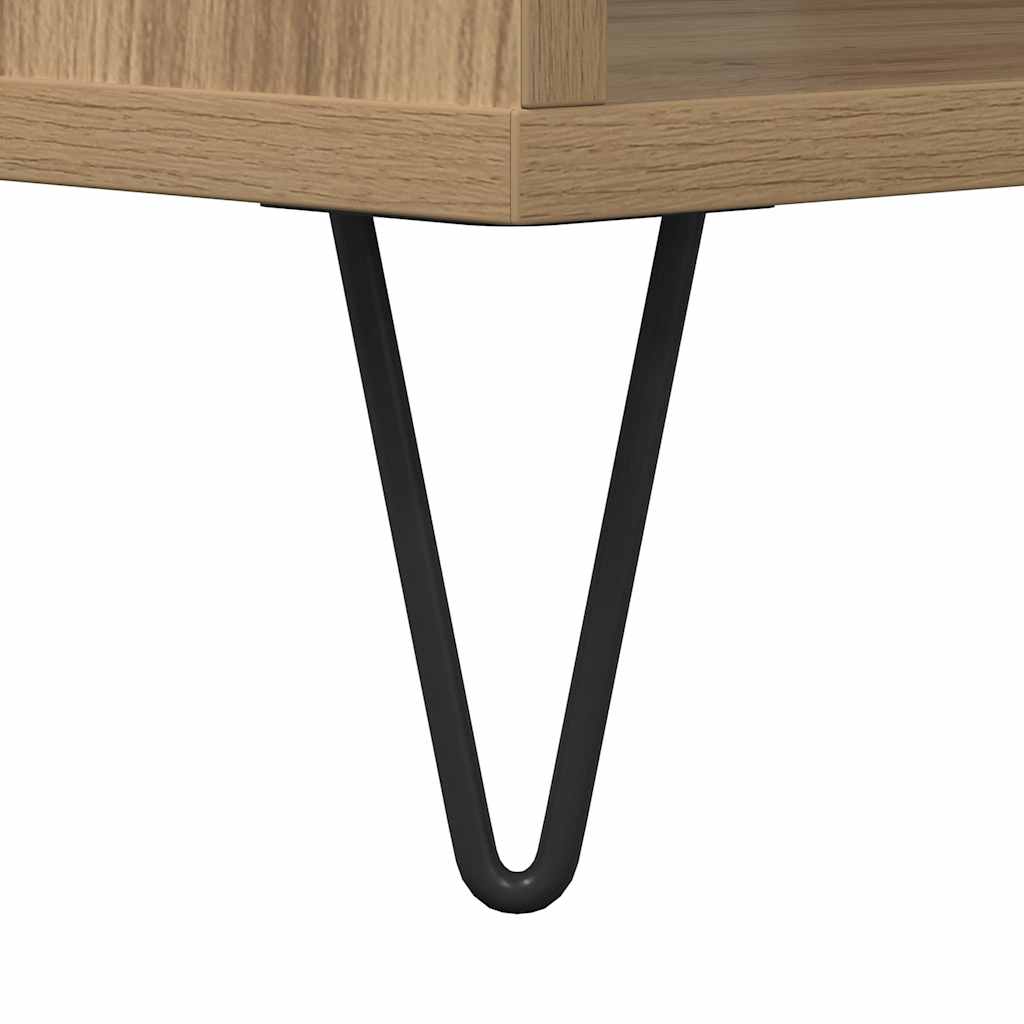 vidaXL Couchtisch Artisan-Eiche 60 x 50 x 40 cm Holzwerkstoff