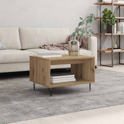 vidaXL Couchtisch Artisan-Eiche 60 x 50 x 40 cm Holzwerkstoff