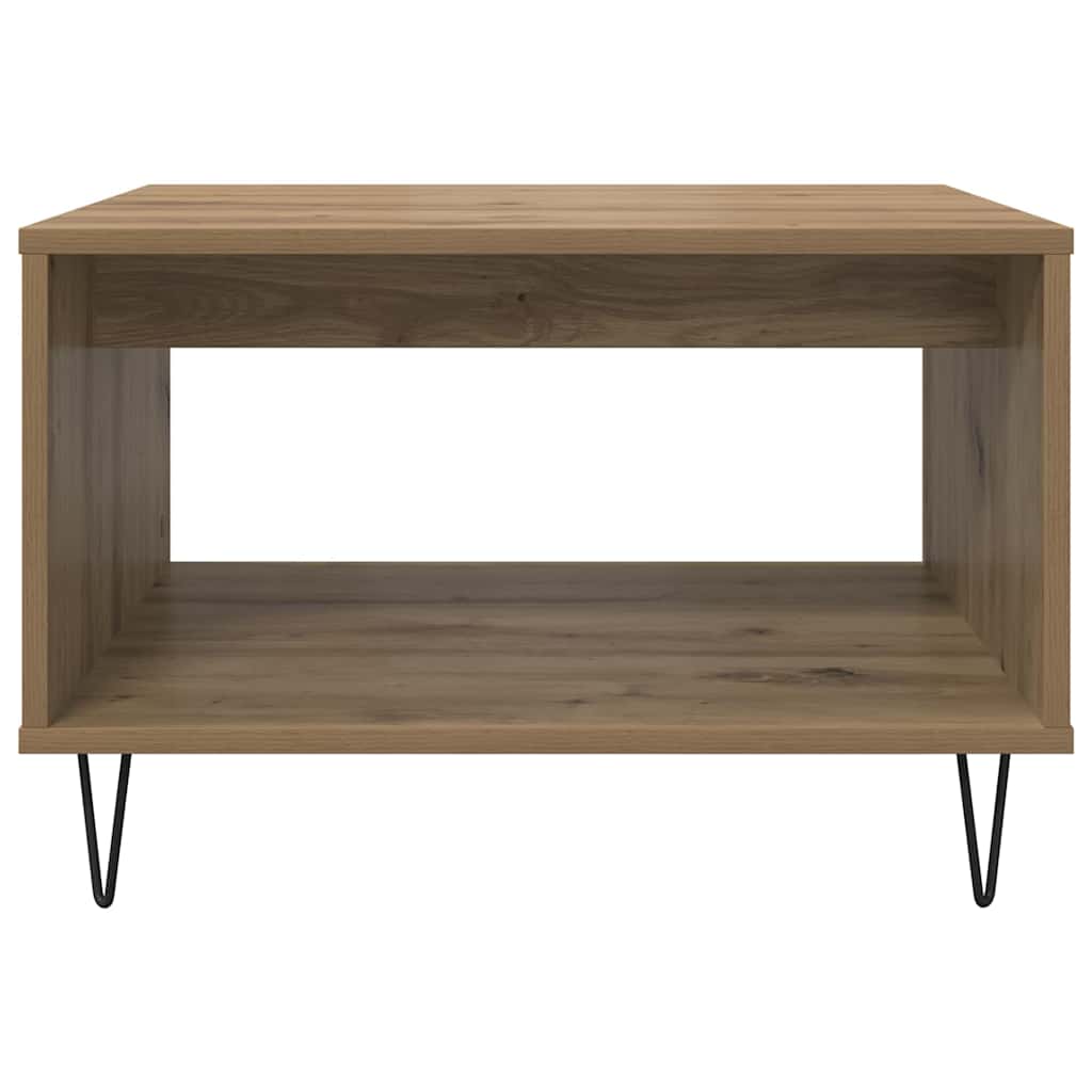 vidaXL Couchtisch Artisan-Eiche 60 x 50 x 40 cm Holzwerkstoff