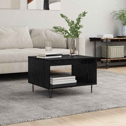 vidaXL Couchtisch Schwarz Eichen-Optik 60 x 50 x 40 cm Holzwerkstoff