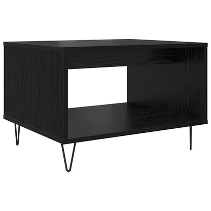 vidaXL Couchtisch Schwarz Eichen-Optik 60 x 50 x 40 cm Holzwerkstoff