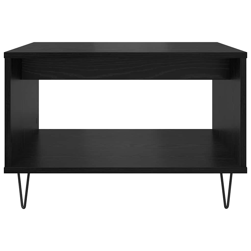 vidaXL Couchtisch Schwarz Eichen-Optik 60 x 50 x 40 cm Holzwerkstoff